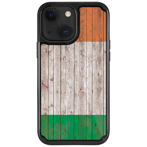 Ireland Flag Dark Wood iPhone 13 Cargo Case